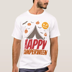 T-shirt Campeur d'Halloween Camping en plein air