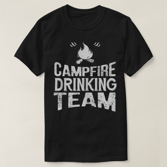 T-shirt Campfire Drague Team Funny Camping Lover Cadeau (Design devant)