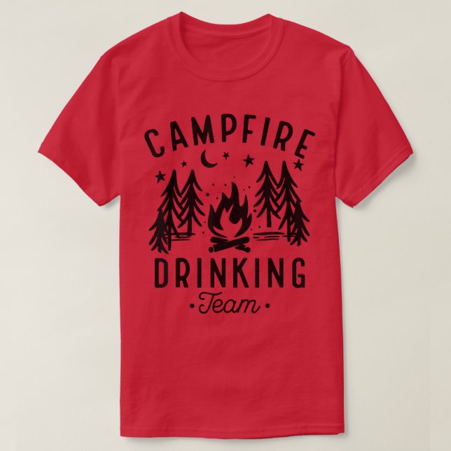 T-shirt Campfire Drinking Team  (Design devant)