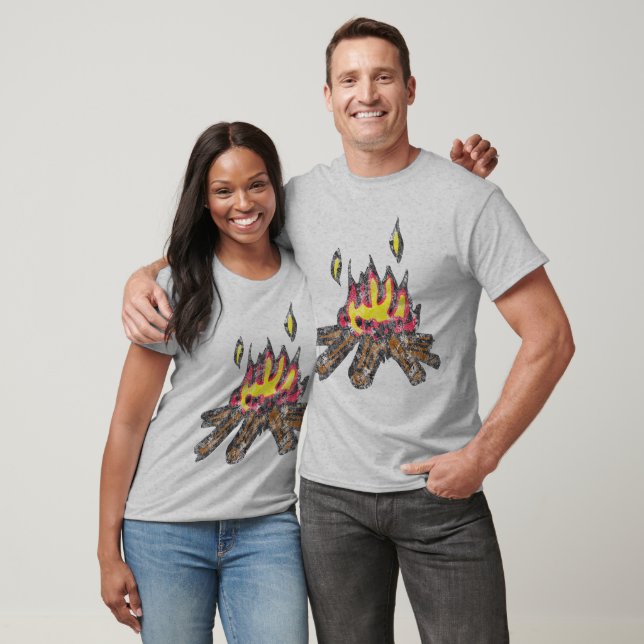 T-shirt Campfire Long-Sleeve Baseball Jersey (Unisexe)