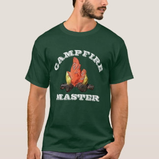 T-shirt Campfire Master Camping Fire Texte personnalisé