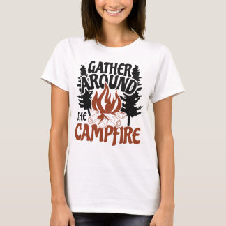 T-shirt Campfire Nights Cosy Outdoor Adventure