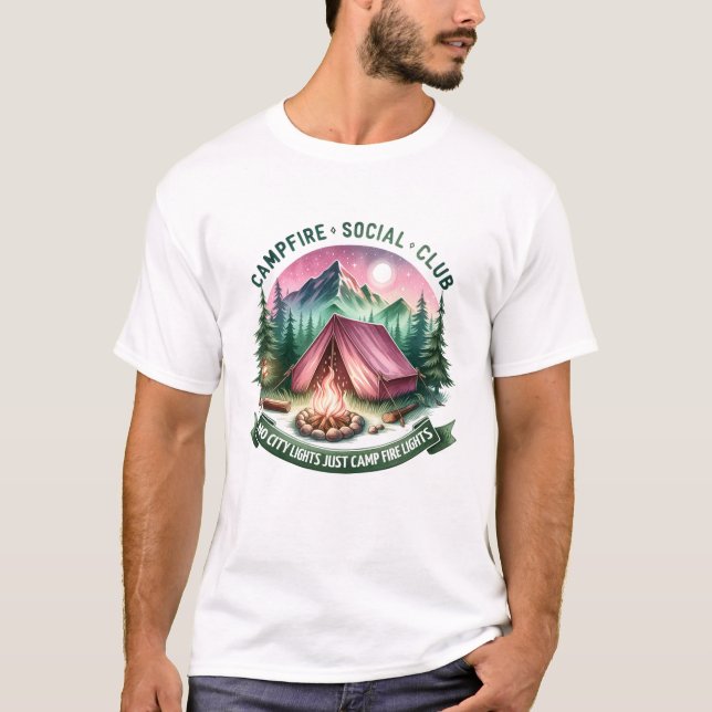 T-shirt Campfire Social Club Camping (Devant)