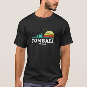 T-shirt Camping à feuillage persistant Sunset Tomball Fore