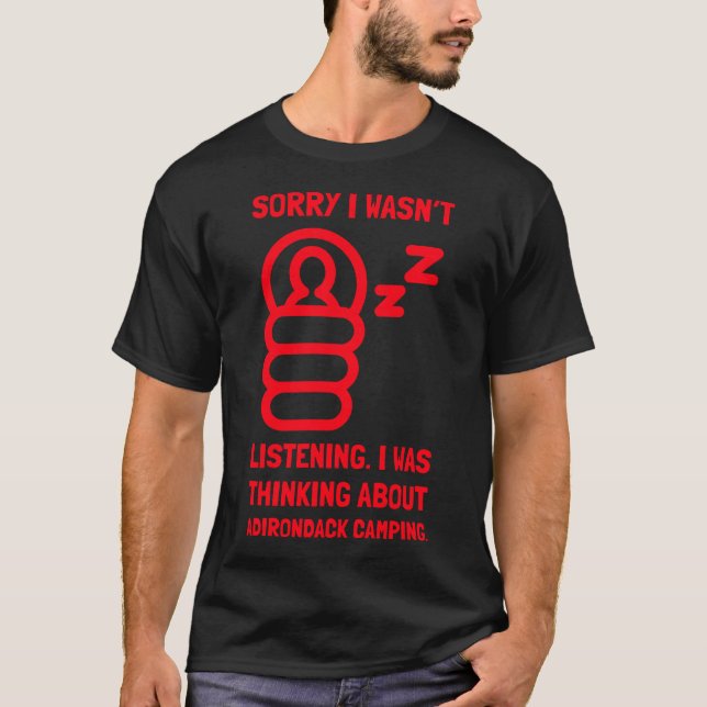 T-SHIRT CAMPING ADIRONDACK (Devant)