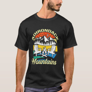 T-shirt Camping Adirondack Montagne Randonnée Us Parc Exté