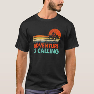T-shirt Camping Adventure Appelle Mountain Randonnée Sayin