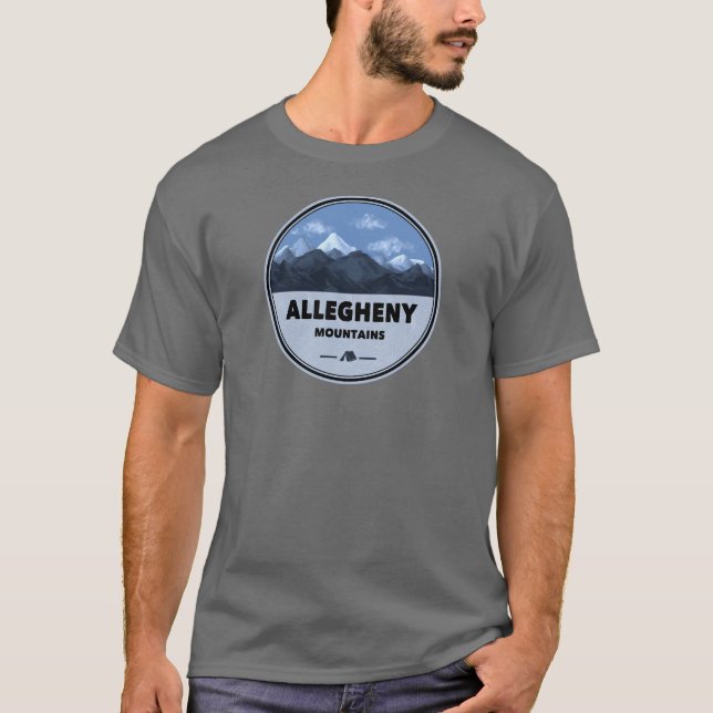 T-shirt Camping Allegheny Mountains (Devant)