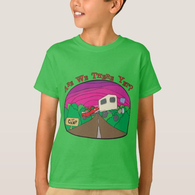 T-shirt Camping amusant (Devant)