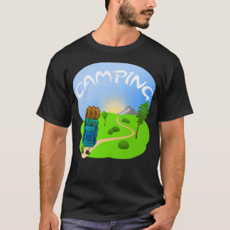 T-shirt Camping amusant