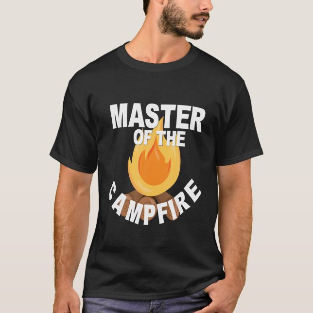 T-shirt Camping Amusant Camping Camper Master Du Camping D (Devant)