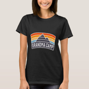 T-shirt Camping amusant de grand-mère avec nuitée pour pet