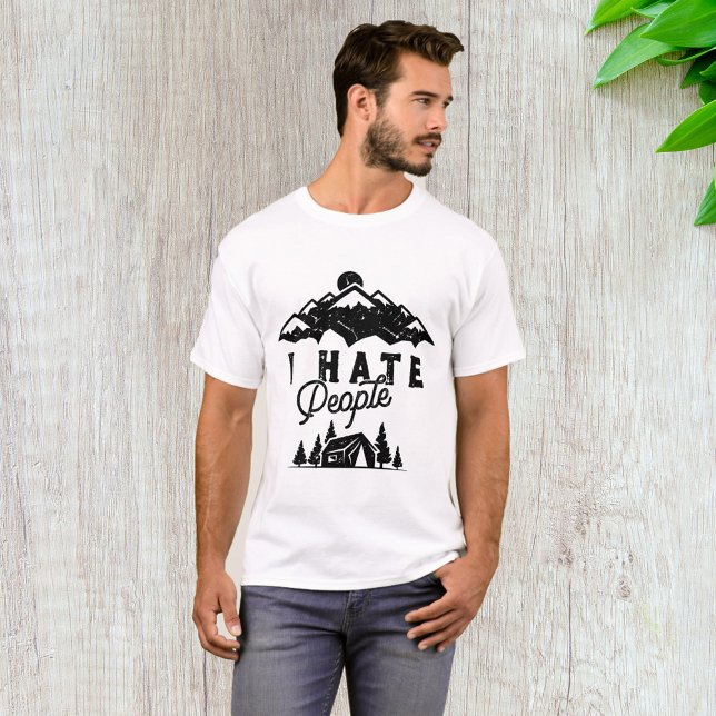 T-shirt Camping Anti-Social Drôle Je Déteste Les Gens (Créateur téléchargé)