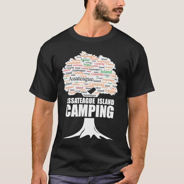T-shirt Camping Assateague Island Camping (Devant)