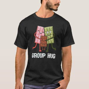 T-shirt Camping au chocolat de groupe Hug Smores