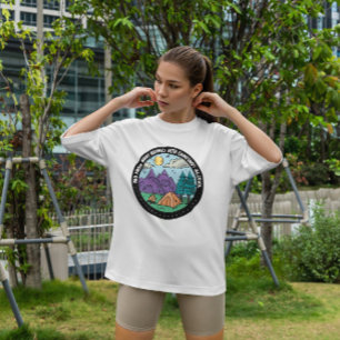 T-shirt Camping avec insigne d'alcool