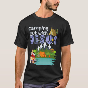 T-shirt Camping avec Jésus colonie de vacances Vbs Chrétie