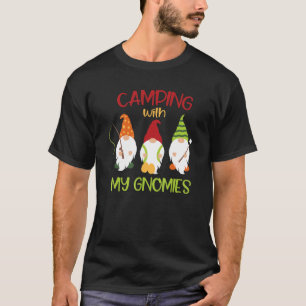 T-shirt Camping Avec Mes Gnomies Camp Gnome Femmes Hommes