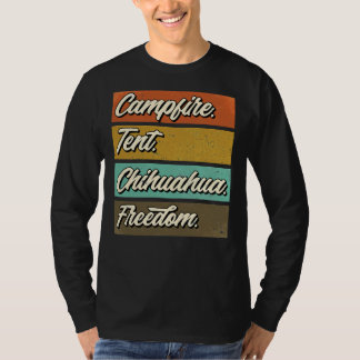T-shirt Camping avec mon Chihuahua Chien