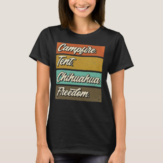 T-shirt Camping avec mon Chihuahua Chien