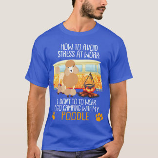 T-shirt Camping avec Poodleo évite le stress familial