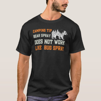 T-shirt Camping Aventure Wilderness Camper Dire Ours