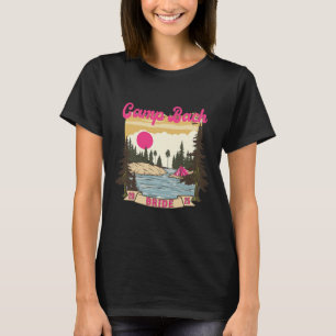 T-shirt Camping Bach Bride Bridesmaid Rétro Camping Bachel