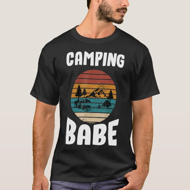 T-shirt Camping bébé, femme camper, camping, camping, camp (Devant)
