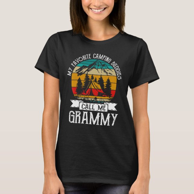 T-shirt Camping Buddies Call Me Camping Grammy Camper (Devant)