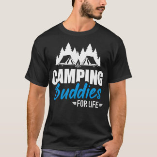 T-shirt Camping Buddies pour la vie