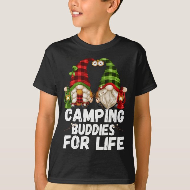T-shirt Camping Buddy Pour La Vie - Stuff Gnome Drôle - Ca (Devant)