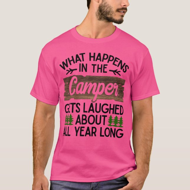 T-shirt Camping Camper Vacation Motorhome Adventure Gift f (Devant)