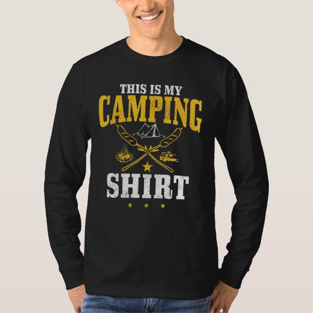 T-shirt Camping Camper Voici Mon Camping (Devant)