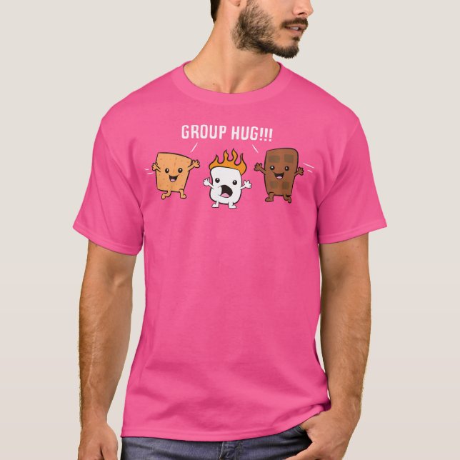 T-shirt Camping Camping Camping Camping Chocolat Marshmall (Devant)