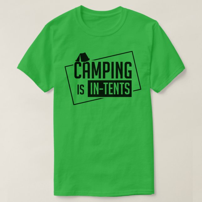 T-shirt Camping Camping Dans Tentes (Design devant)