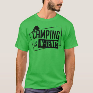 T-shirt Camping Camping Dans Tentes