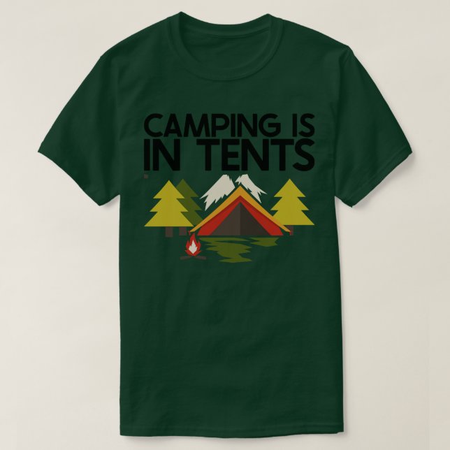 T-shirt Camping Camping est dans Tentes 9 (Design devant)