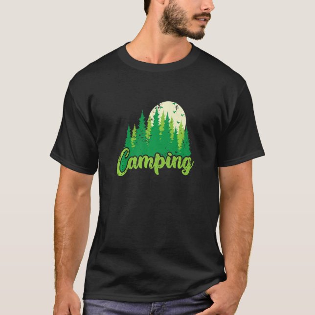 T-shirt Camping Camping Forêt (Devant)