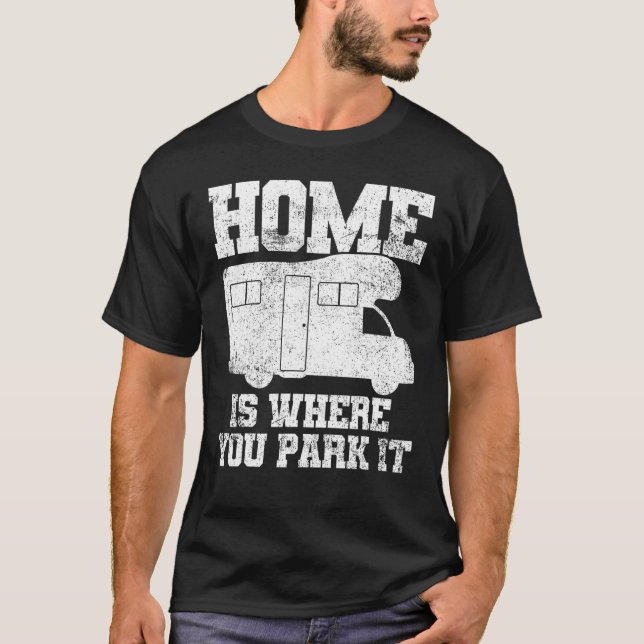 T-shirt Camping-car Caravane Remorque (Devant)