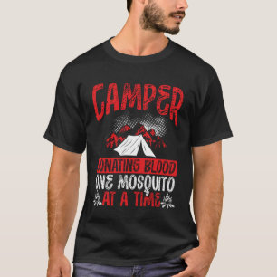 T-shirt Camping-car Donnant du Sang Un Moustique à la Fois