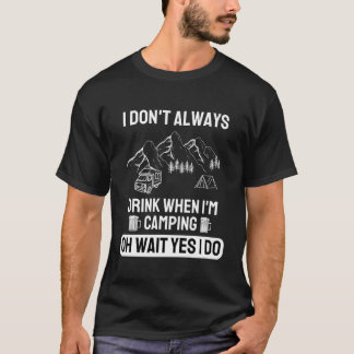 T-shirt Camping-cariste de la nature Cadeau drôle Bière à