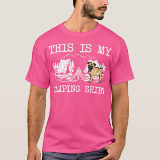 T-shirt Camping Carlin Chien Voici Mon Camping
