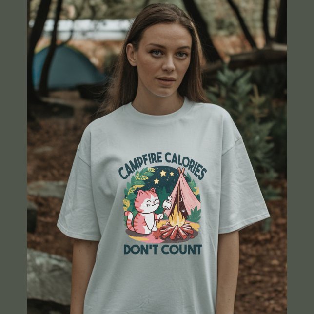 T-shirt Camping chaton mignon (Créateur téléchargé)