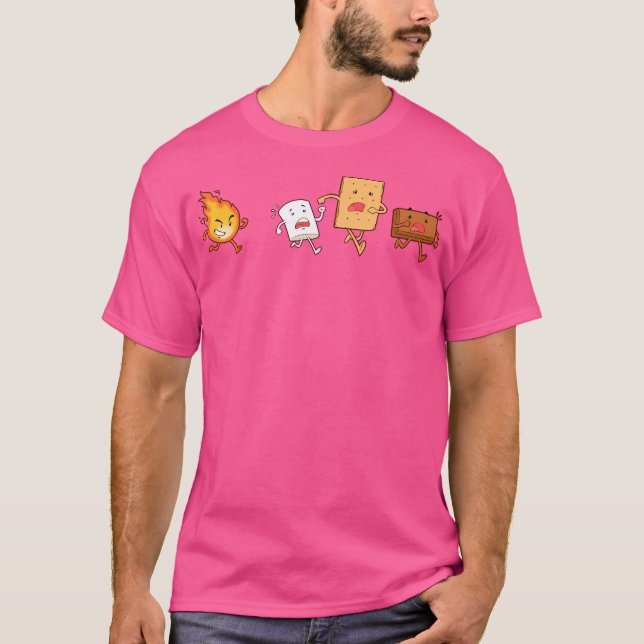 T-shirt Camping Chef Gift S'Mores Camp Fire (Devant)