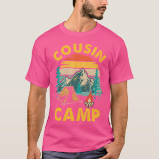 T-shirt Camping Cousin Amis été Famille Camping Vacances