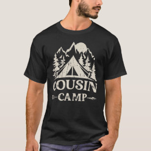 T-shirt Camping Cousin Amis Voyage d'été Famille Camping V