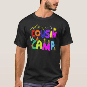T-shirt Camping Cousin Amis Voyage d'été Famille Camping V