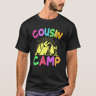 T-shirt Camping Cousin Camping Famille Équipe de vacances