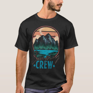 T-shirt Camping Crew Adventure Nature Camping Vintage