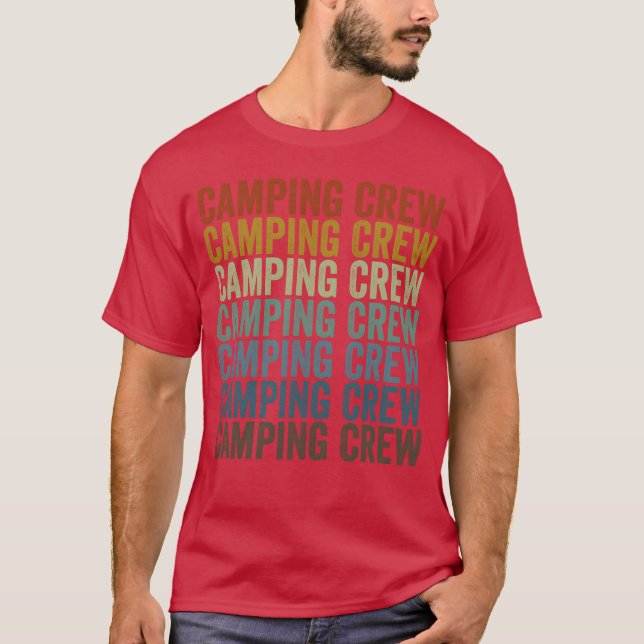 T-shirt Camping Crew Camping Crew Camping Matching retro (Devant)